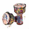 Djembe Lightweight Patterned Portable Hand Drum for Beginners, Music Students, Musical