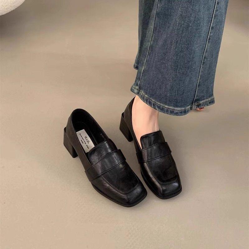 

Французские лоферы на среднем толстом каблуке: Стильная, удобная осенняя обувь для женщин 36