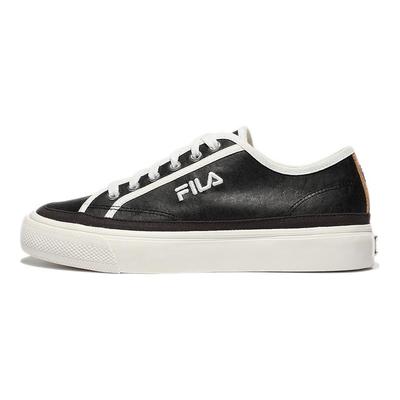 Earth Touch Synthetic Leather Low Top Skateboard Shoes Unisex Black White Korean Style 1XM01601D_001