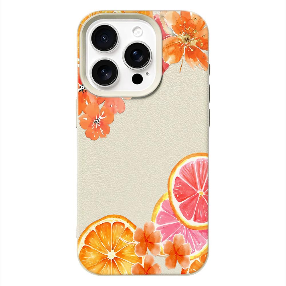 

Orange Hibiscus Phone Case For Samsung A05S A06 07 15 16 34 35 53 54 55 S23 24 25 Ultra S24 FE A17 26 36 56 Protective Cover Samsung A05S
