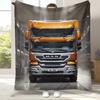 Klassische MAN LKW Flanelldecke, Ultraweiche Warme Plüschdecke für Zuhause Schlafzimmer Bett Sofa Abdeckung Büro Camping Picknick Geschenk