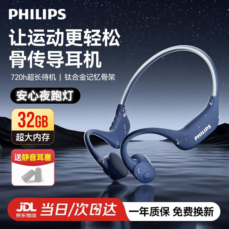

Philips TAA6609C Bone Conduction Sport Headphones - 32GB Memory