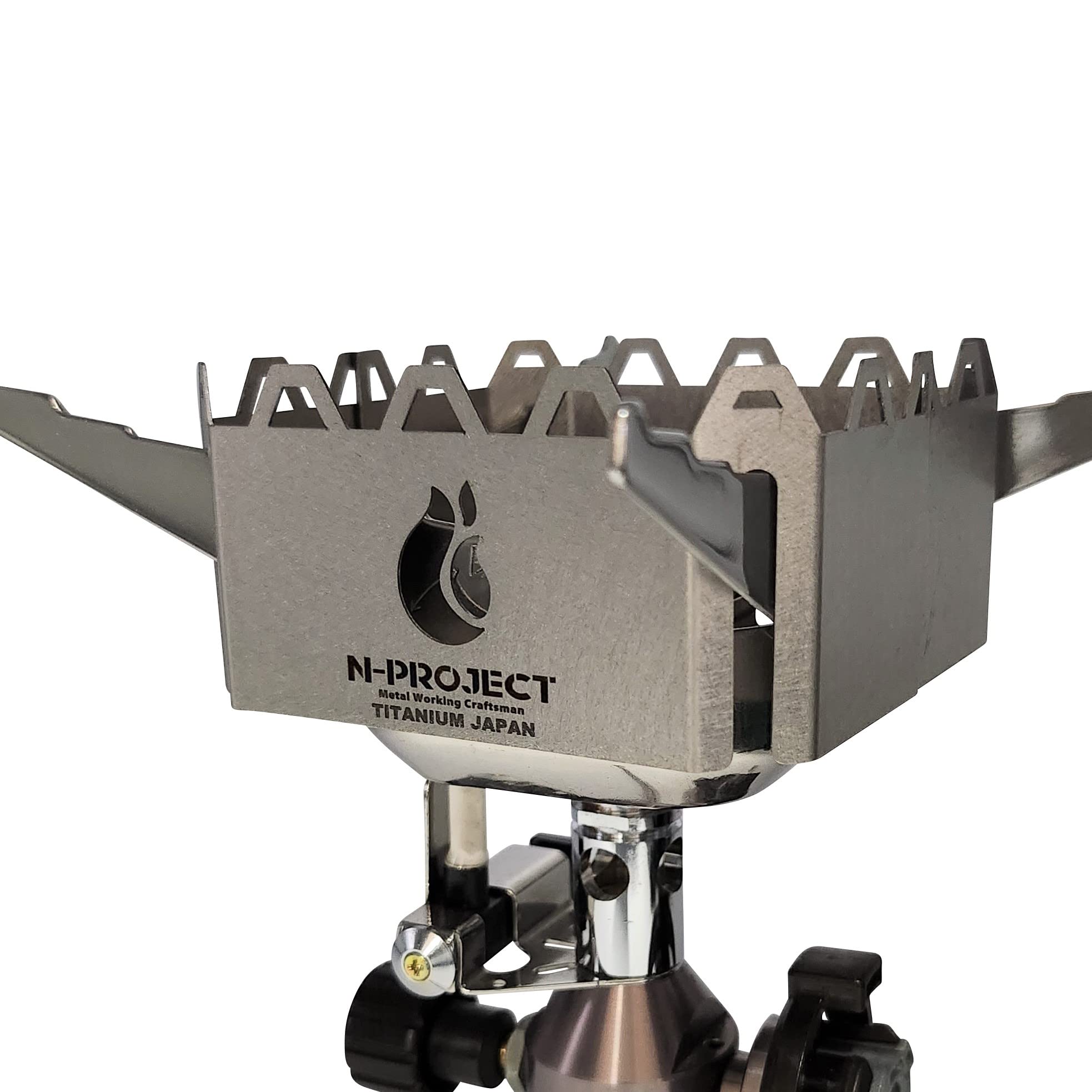 

N-Project Раздельное титановое ветровое стекло для горелок Iwatani Junior - Помещается в чехол для горелки [Сделано в Японии] *Горелка продается отдельно