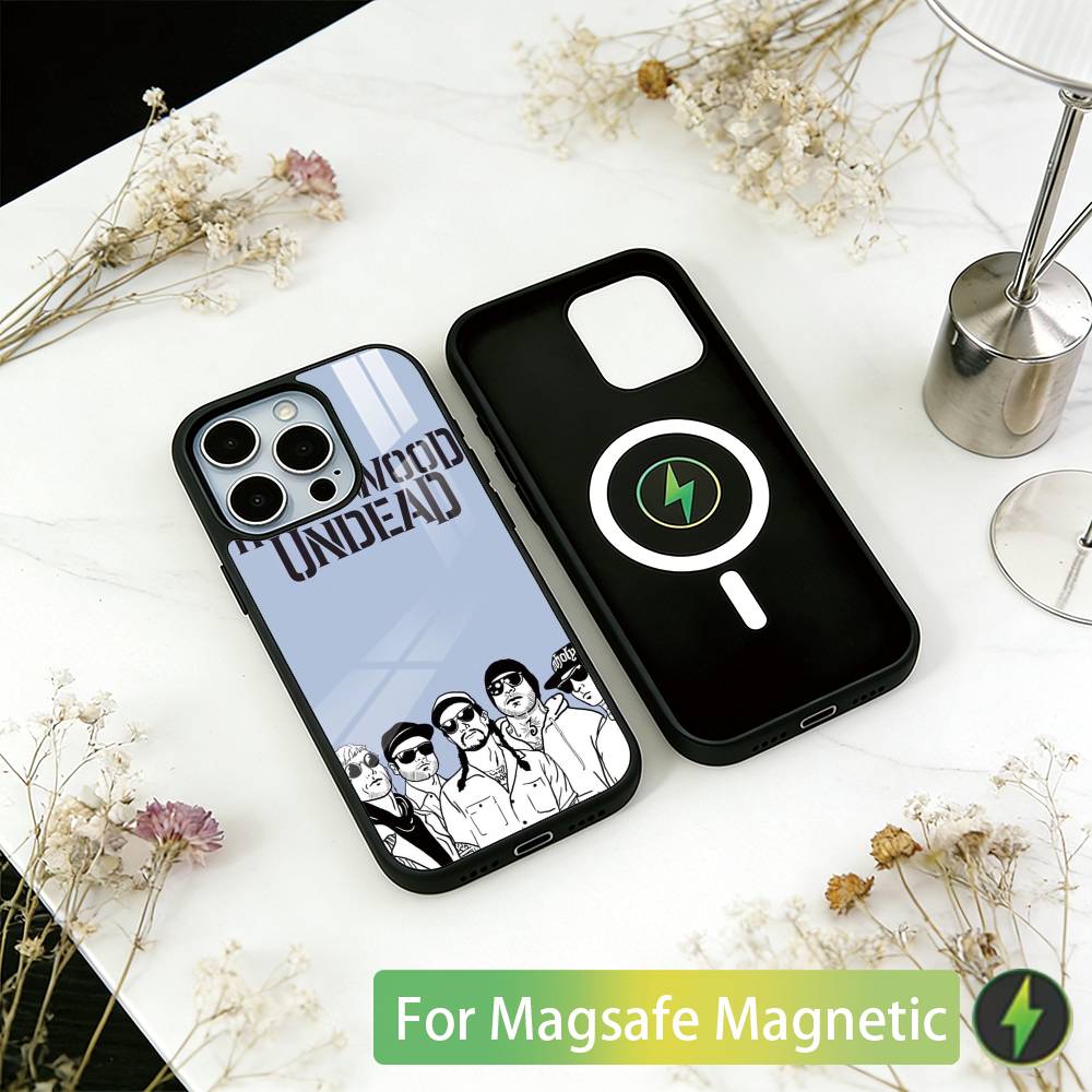H-Hollywood U-Undead Band Phone Case For iPhone17,16,15,14,13,12,11 Plus,Pro Magnetic For Magsafe Wireless Charging