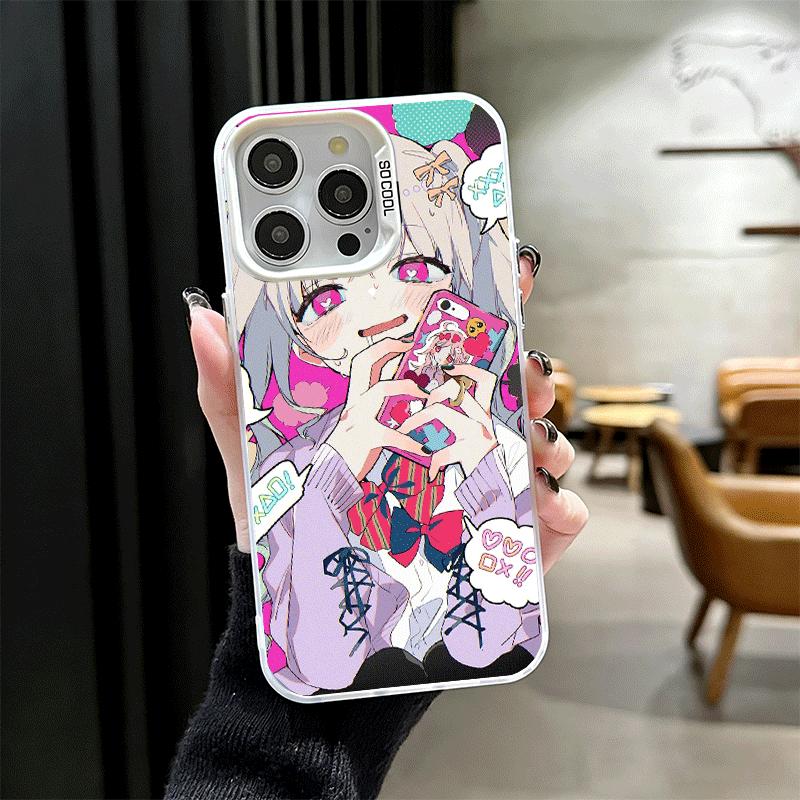Anime Kwaii Girl Ins Style Shockproof Phone Case for iPhone 17 Air 16 16E 15 Pro Max 14 Plus 13 Mini 12 Back Cover Anti Fall Fun