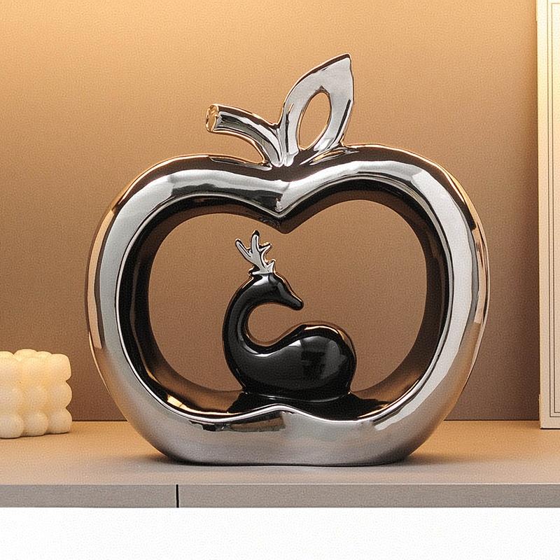 

Safe Journey - Apple Home Fashion Creative Decoration Entry Entrance Wine Cabinet TV Cabinet Home Decor Moving Home Gift 20x6.5x20cm