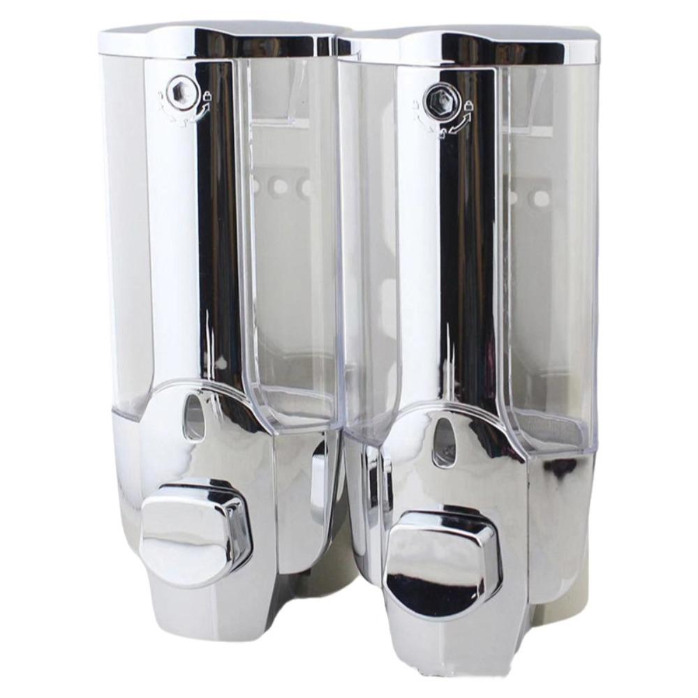 ABS Wall-mounted Liquid Dispenser Manual Operation Shower Dispenser Press Soap Organizer  Office