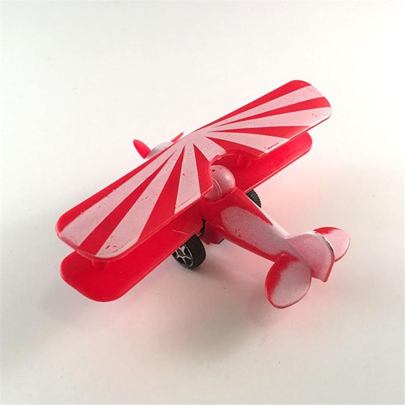 Mini Vintage Plastic Plane Model Aircraft Glider Biplane Airplane Model Kids Toy