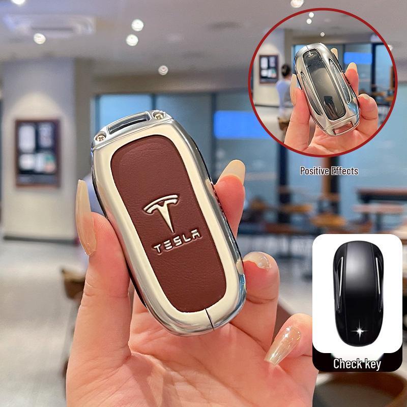 Tesla Model 3/Y/X Key Case Protective Shell with Full Coverage Buckle