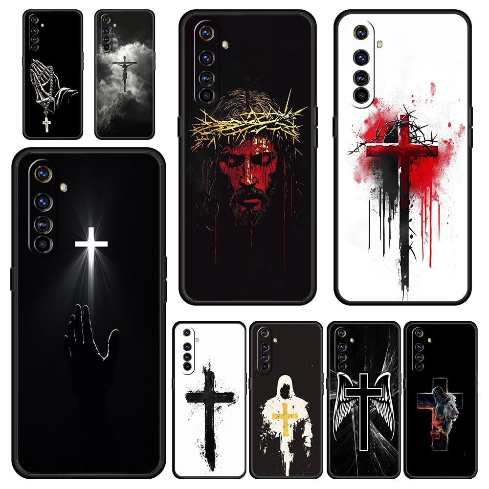 Bible Jesus Christ Cross Phone Case For Realme 12 11 10 9 8 5G 7 6 GT5 GT3 GT2 Pro Plus C21 C11 C25 C35 GT Neo 2 3 3T 5 Cover
