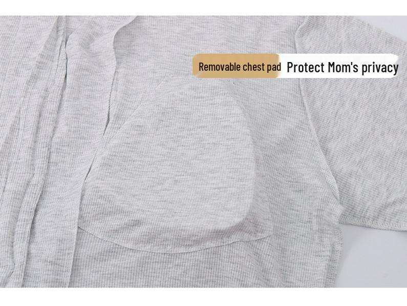 Xia Modal Maternity Pajamas: Adjustable Breastfeeding Sleepwear for Pregnancy and Postpartum