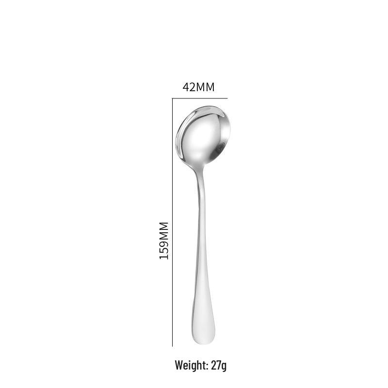 Stainless Steel Cutlery Set: Fork, Spoon, Long Ice Spoon, Western Knife, Steak Knife, Hotel Use, Customizable Logo
