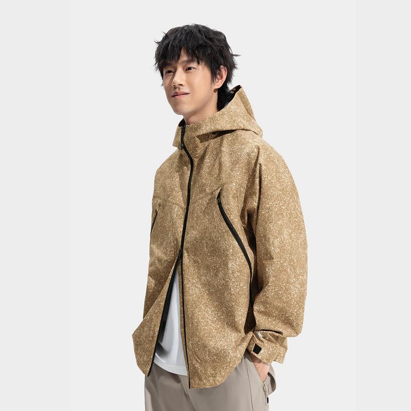 Li Ning Outdoor CF Reflective Loose Waterproof Jacket Unisex Jacket AFDVB43-5