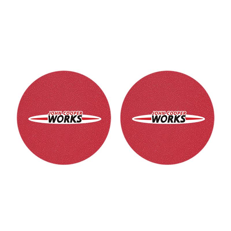 

2Pcs Car Cup Mat Leather Auto Cup Slot Non-Slip Coaster For BMW Mini Works Cooper F54 F55 F56 F57 F60 R50 R52 R53 R55 R56 R57