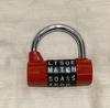 5 Dial Password Lock Zinc Alloy Sturdy Security Letters Combination Padlock Code Style Padlock-Easy To Set for Travel Bag Bike