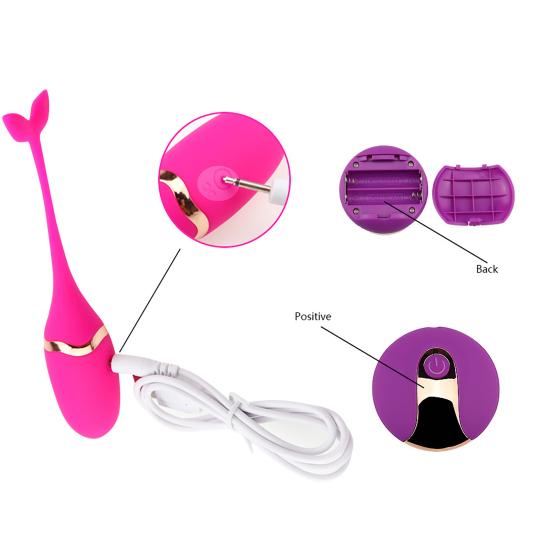 Vibrator Ei Drahtlose Fernbedienung Fischschwanz Biomimetisches Design Stimulation Vibrator G-Punkt Liebeskugel Stimulator