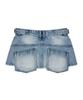 Iye Contour Wrap Layered Skirt Blue