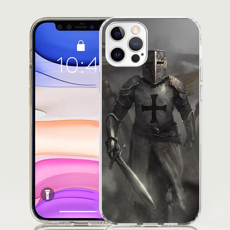 Knights Templar Crusades Phone Case For Apple iPhone 17 Air 16 15 Plus 14 + 13 Mini 12 11 Pro Max 7 8 SE 16Max Soft Shell Cover