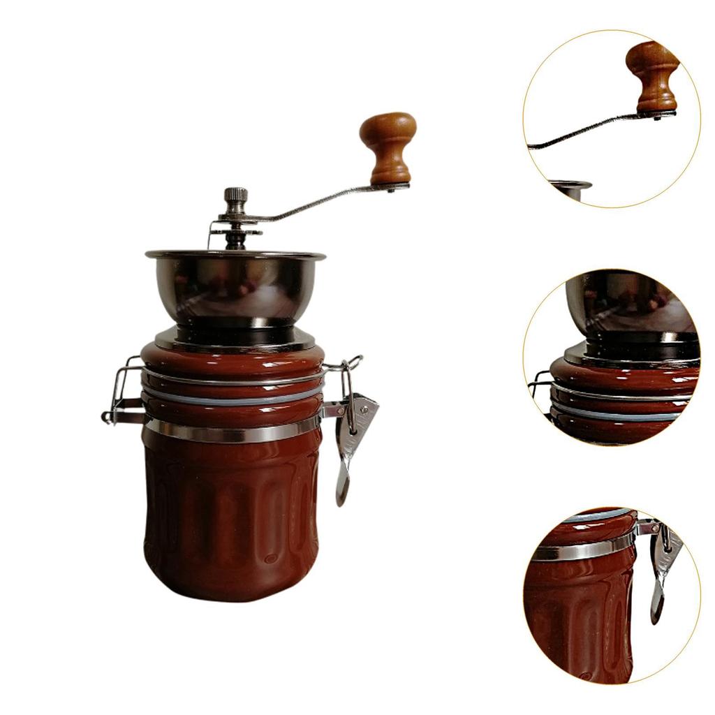 Coffee Grinder Retro Style Coffee Beans Grinder for Office Travel Camping