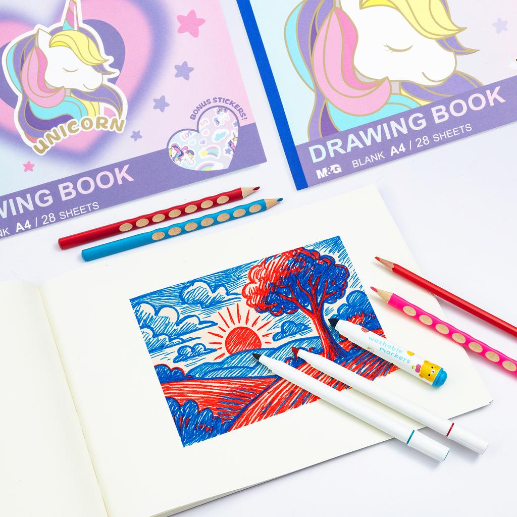 M&G Sketchbook Drawing Book Art Books A4 28 Sheets Coloring for Children Toddler Student School @APN0B002