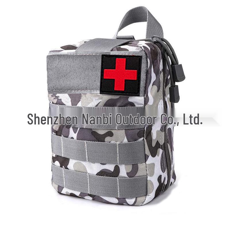 Taktyczna Saszetka Outdoorowa na Pas w Kamuflażu: Wielofunkcyjna Podróżna Apteczka Pierwszej Pomocy i Torba na Akcesoria