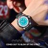 CURREN Men's Fashion Quartz Watch Outdoor Large Dial Luminous Waterproof Silicone Strap Sport Wristwatch