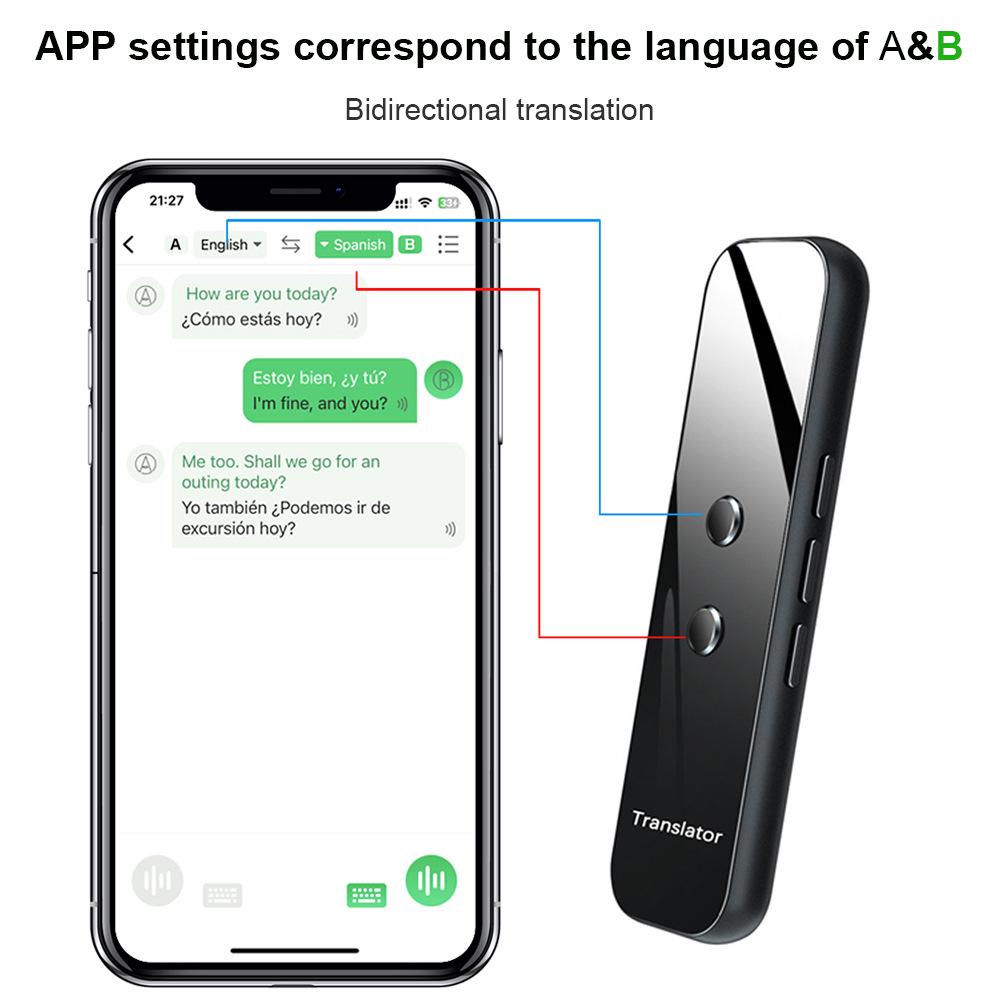 G6 Smart Translator Bluetooth AI Multilingual Device with Offline Capabilities