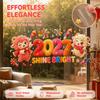 Waterproof Goat Year Glass Window Sticker Two-sided Door Stickers  Window Decoration