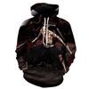 2026 new classic sunman reaper cosplay periphery, animation 3D digital printing casual hooded sweater
