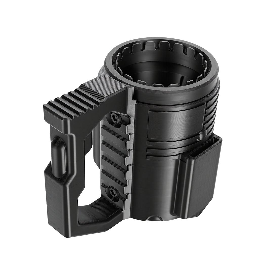 Assault Beer Can Holder Handheld Can Beverage Sleeve 3D Printed PLA Outdoor Camping Beverage Cup Holder