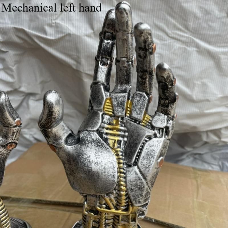 1PC Cyberpunk Robot Resin Craft Ornament, Suitable for Gamepads, Mobile Phones, Etc. | Science Fiction Mechanical Style Decoration