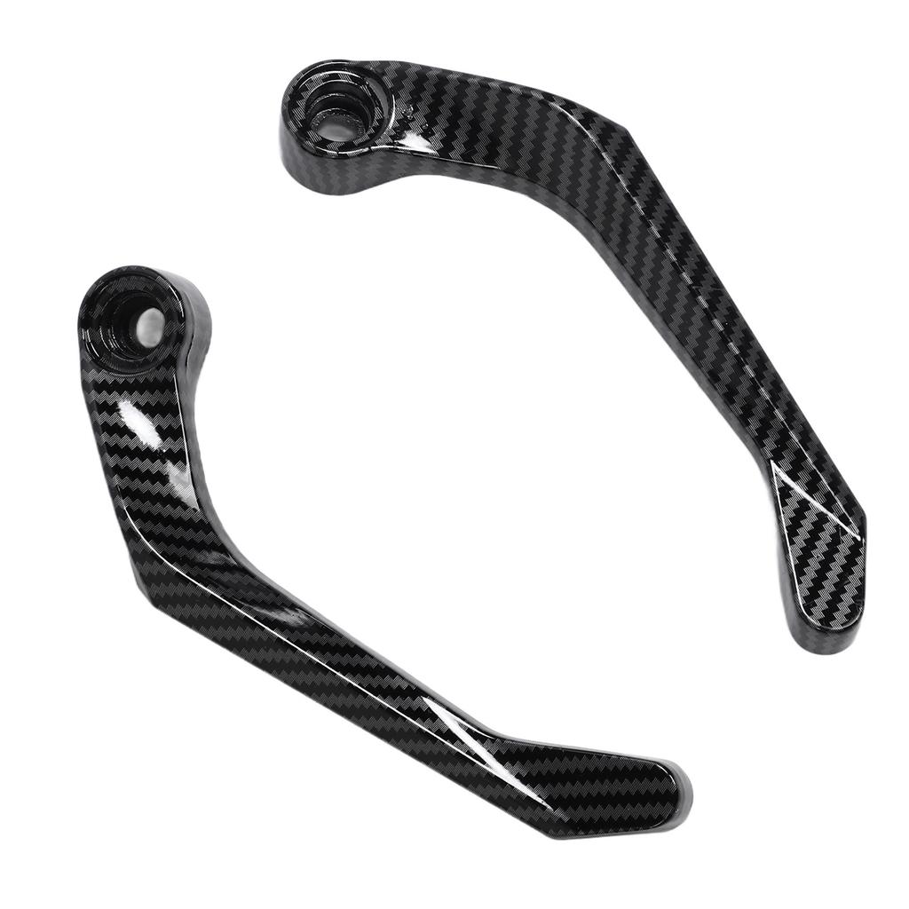 Motorcycle Handguard Aluminium Alloy Brake Clutch Lever Hand Guard Protector Wind Deflector for Motorbike Silver