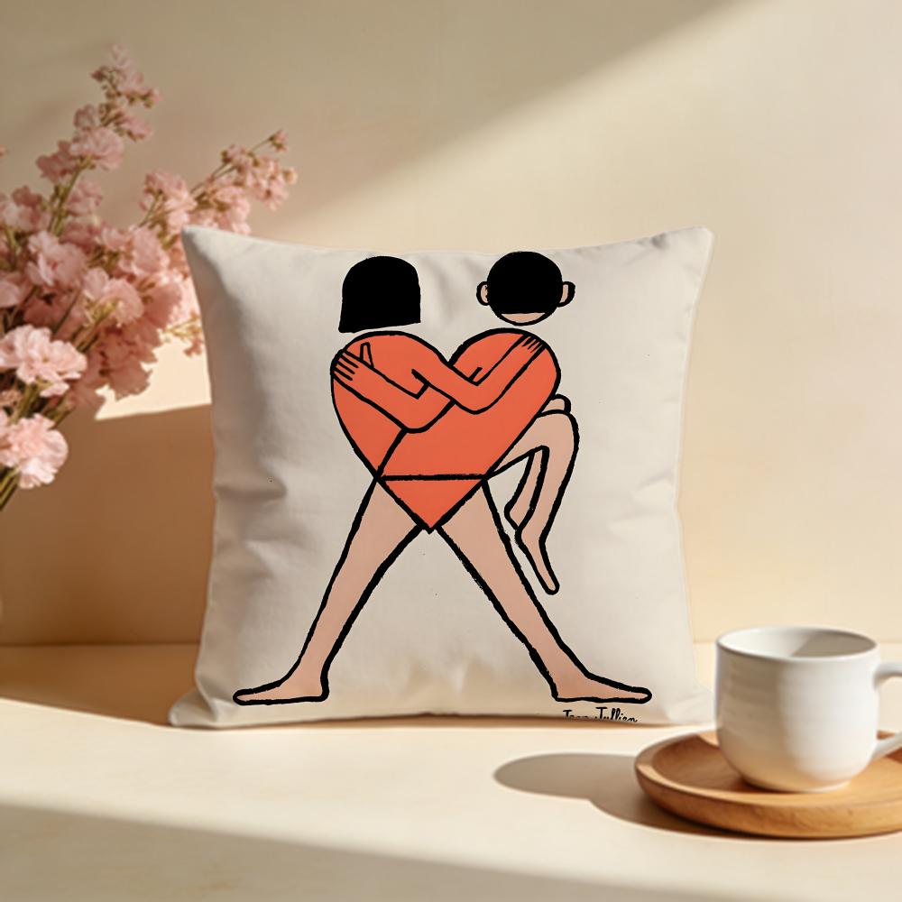 Fashion JJean Jullienful Cushion Cover Stylish Washable Pillow Cover Ideal for Couch Bedroom Car Decoration