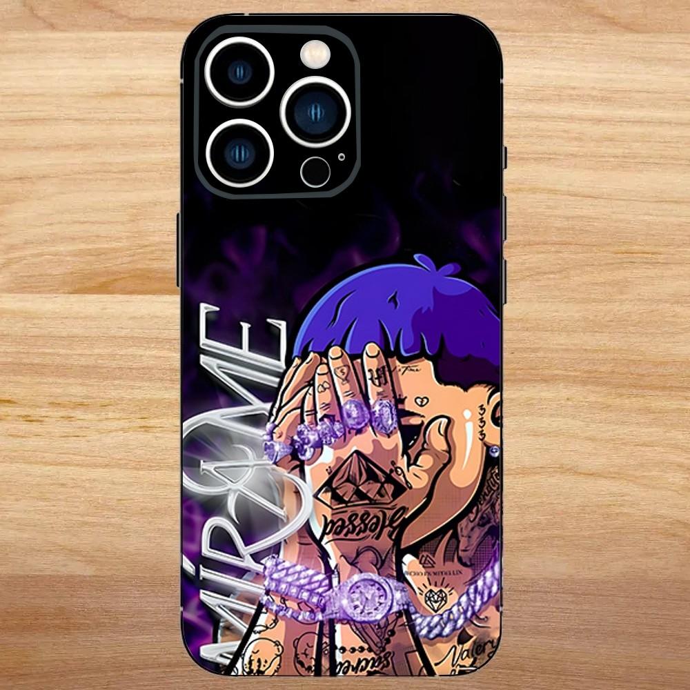 Blessd Cantante Rapper Phone Case For iPhone 16,15,14,13,12,11,Mini,Pro,SE,MAX White Matte Shockproof Cover