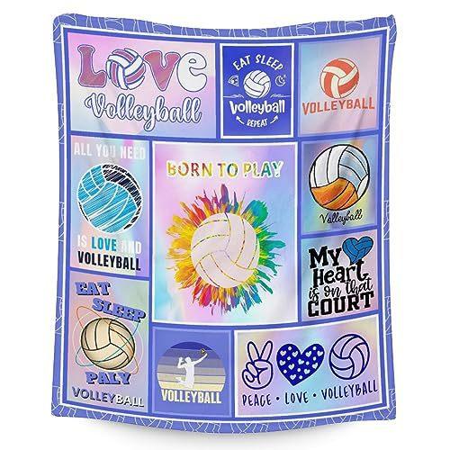 Sports Volleyball Printed Flannel Blanket Sheet Bedspread Nap Blanket Blanket