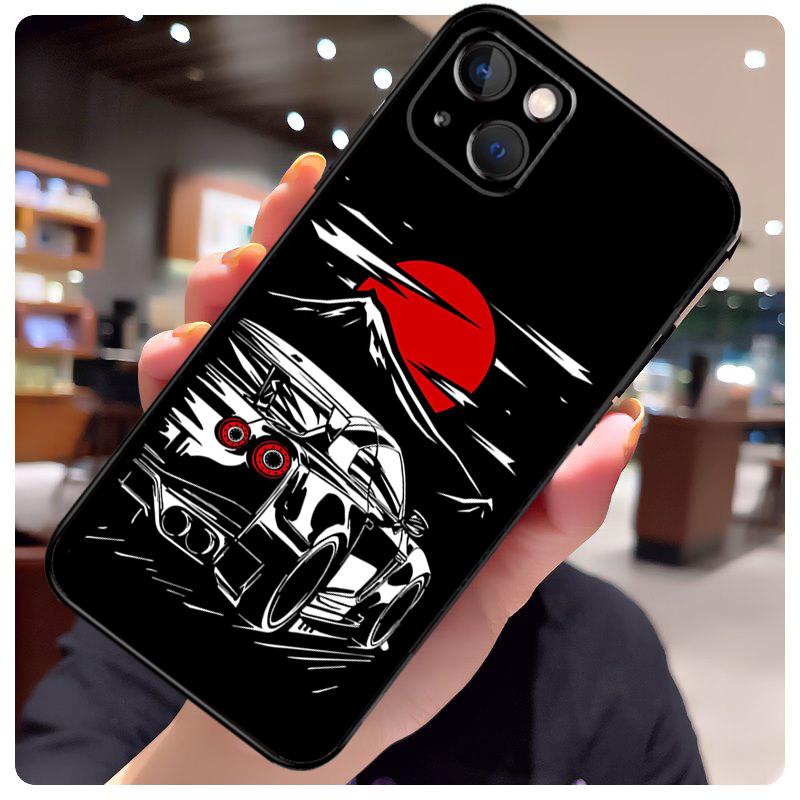 Japan JDM Sports Cars Male Men Case For iPhone 13 Pro Max 16 15 11 12 14 17 Pro Max Mini 15 16 Plus 16e 17 Air Phone Cover