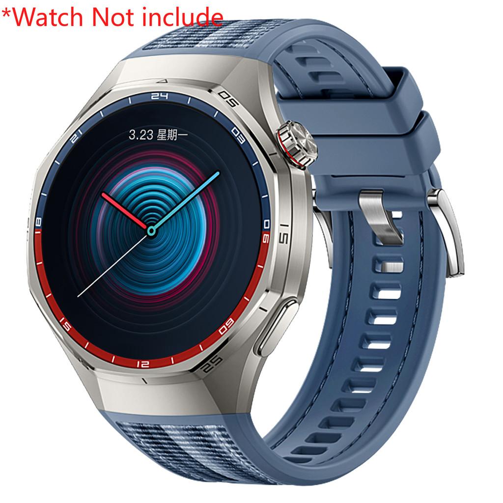 No Gaps Luxury Silicone Nylon Strap for Huawei Watch GT 6 Pro Rubber Bracelet for Huawei Watch GT6 Pro Specialized Watch Strap
