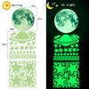 Glow In The Dark Moon And Star Wall Stickers For Kids Bedroom Living Room Decor Luminous Wall Decals Children's Room Wall Art Night Sky Stickers