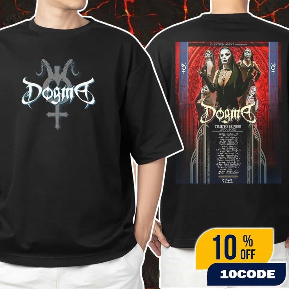 Dogma Time To Be Free US Tour 2026 Tour Dates Unisex T-Shirt Merchandise All Siz XXXL