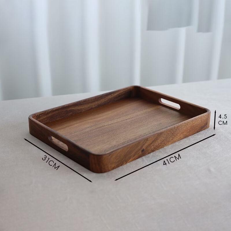 Wooden Tea Tray with Handle