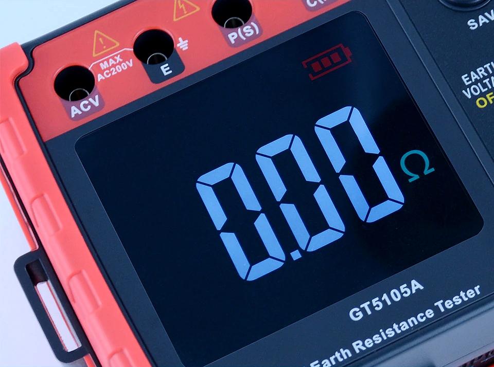 EARTH RESISTANCE METER digital LCD tester