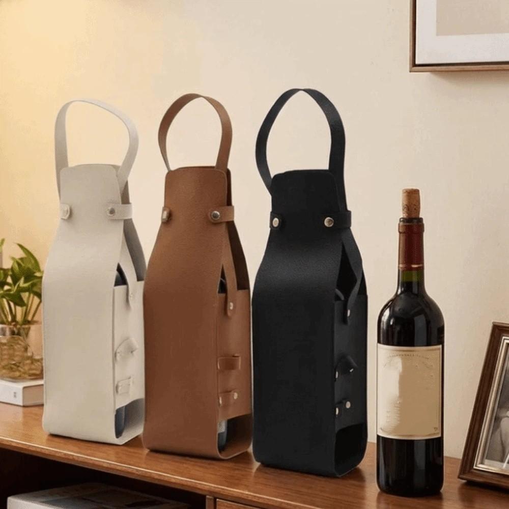 Leichte wiederverwendbare Weintasche Champagner Bier Geschenktaschen Eleganter Flaschenträger für Zuhause