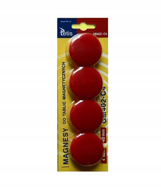 MAGNETE FÜR TAFELN 40MM/4 ROT 5408