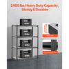 SucceBuy 20"D X 40"W X 57"H Garage Storage Shelves 4-Tier Adjustable Metal Utility Rack Shelf for Kitchen Warehouse Basement