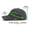 Women Ponytail Baseball Cap Washed Cotton Sun Hat Female Pentagram Sequins Hip Hop Snapback Adjustable Sport Golf Hats