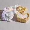 Bowknot Pumpkin Shaped Organiser Box Casting Mold Flexible Silicone Mold Tool For Cosmetics Office Supplies
