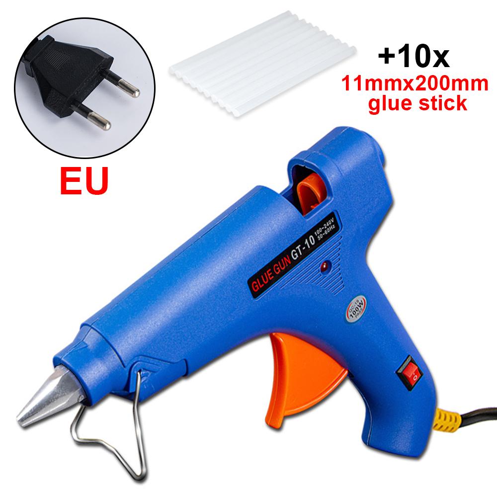 

100 Вт термоплавкий клеевой пистолет для клеевых стержней 11 мм, мини промышленный бытовой тепловой электрический горячий пистолет для удаления вмятин на автомобиле, инструмент для самостоятельного ремонта