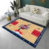 Classic Basketball Court Team Carpet Rug for Playroom Bedroom Living Room Sofa Home Decor,kid Game Area Rug Non-slip Floor Mat