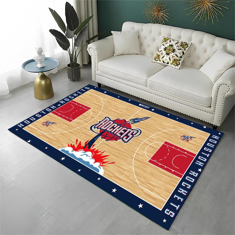 

Classic Basketball Court Team Carpet Rug for Playroom Bedroom Living Room Sofa Home Decor,kid Game Area Rug Non-slip Floor Mat 40x60cm