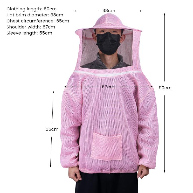 1set Beekeeping Apiculture Clothes Professional Beekeepers Clothes Protection Beekeeping Suit Veil Dress With Hat Equip Suit